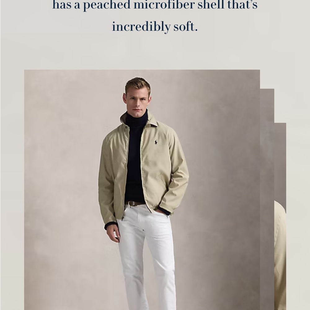 Ralph Lauren Men's Light Tan Bi-Swing Jacket